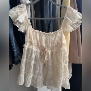 Princess polly cute cream top